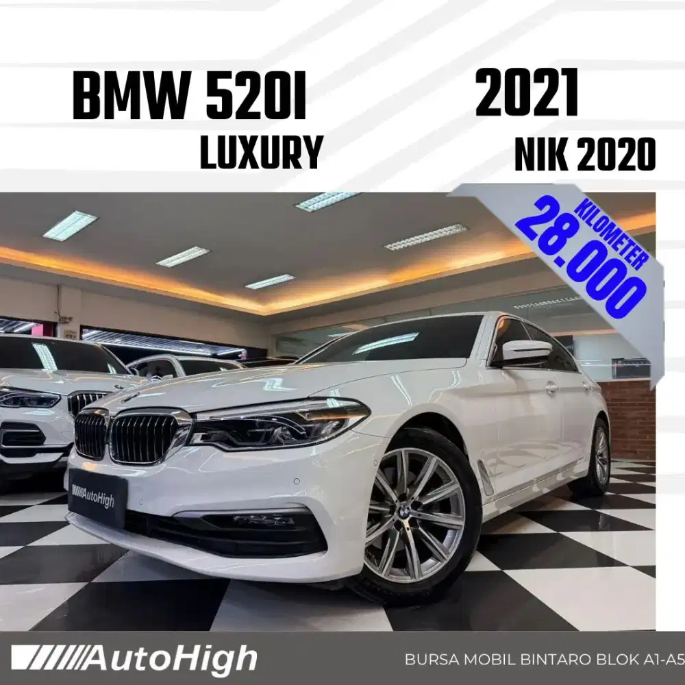 DP10% [Km28.000] 520i Luxury 2020 White Reg 2021 #AUTOHIGH