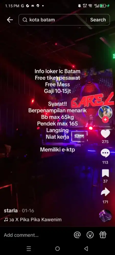 LOKER KTV KAROKE DAN SPA