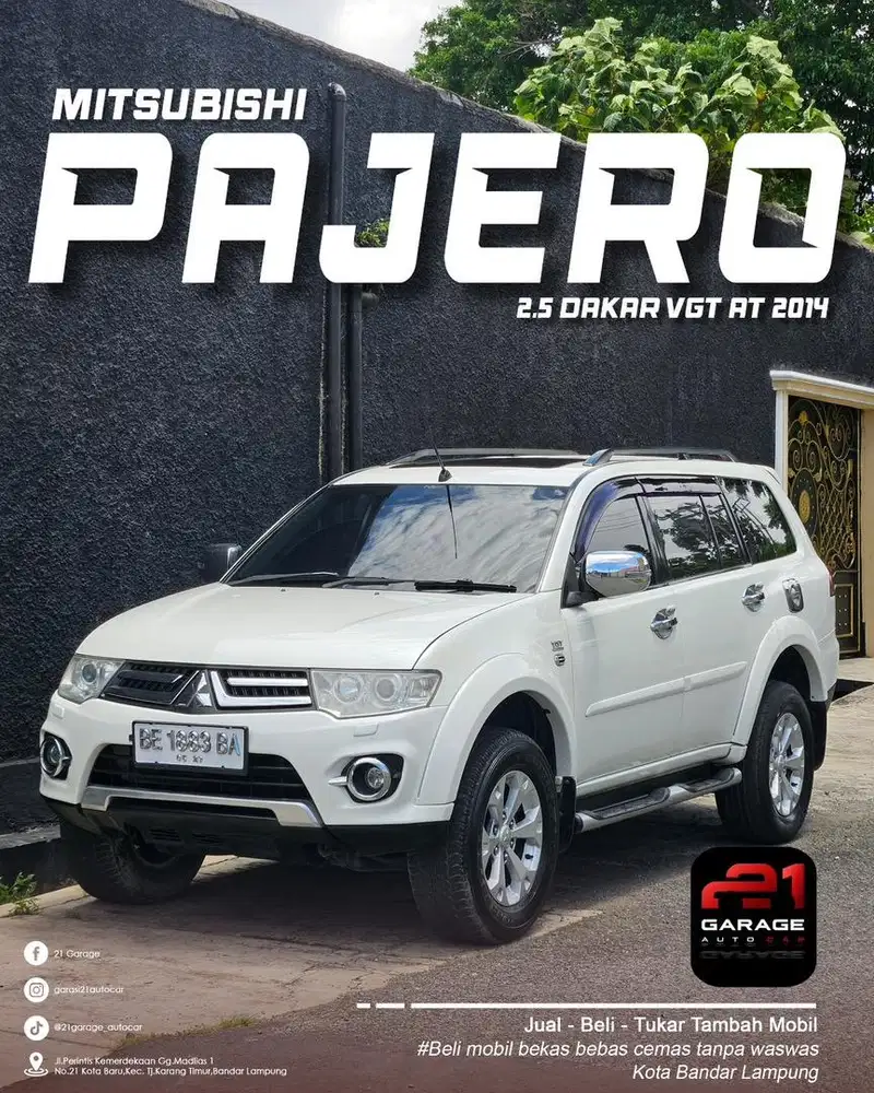 Mitsubishi pajero 2014 Dakar 4x2 VGT Diesel at istimewa no kendala