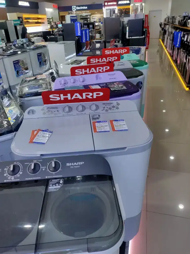 PROMO KREDIT MESIN CUCI SHARP TANPA DP, BUNGA 0%