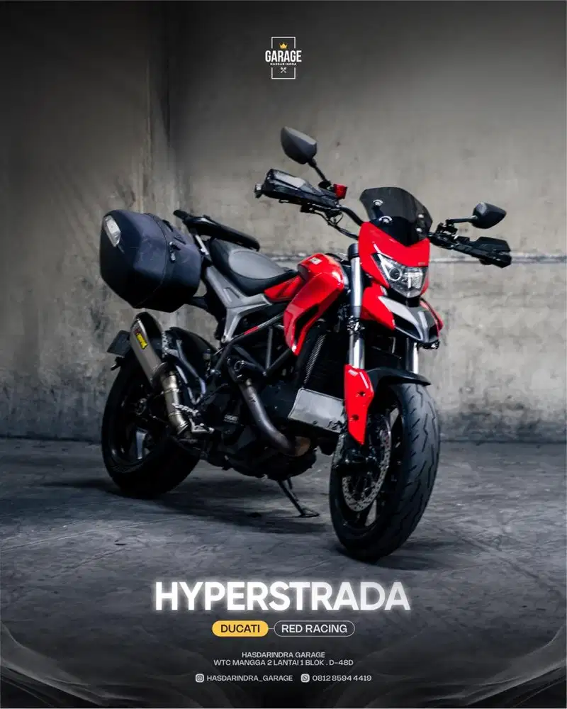 Ducati Hyperstrada 2013 mulus dan terawat bs TT