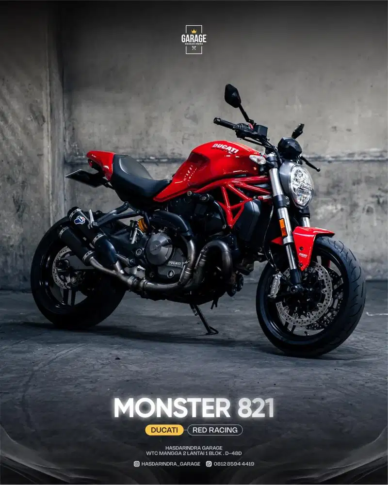 Ducati monster 821 2019 mulus dan terawat bs TT