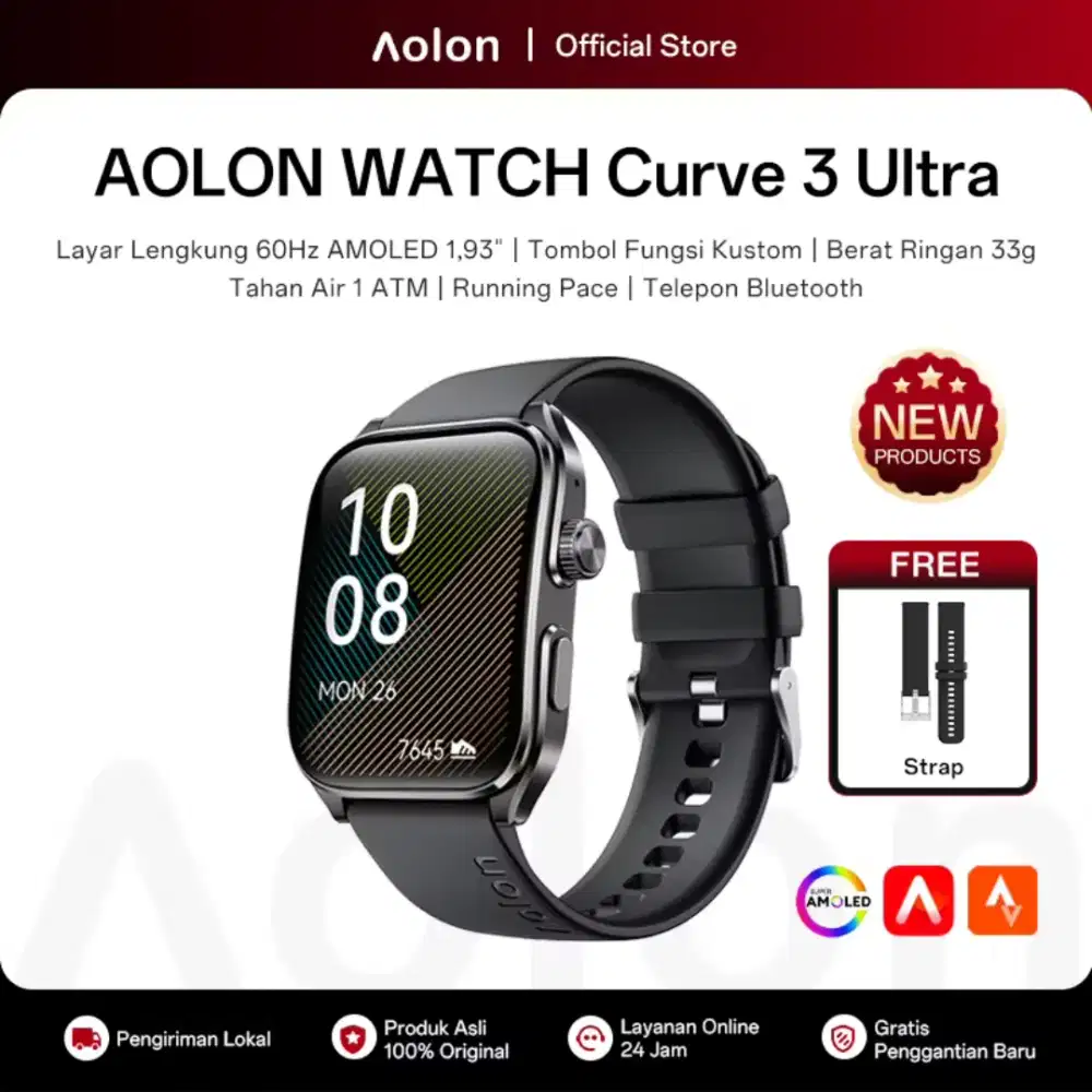 Smartwatch Aolon Curve 3 Ultra