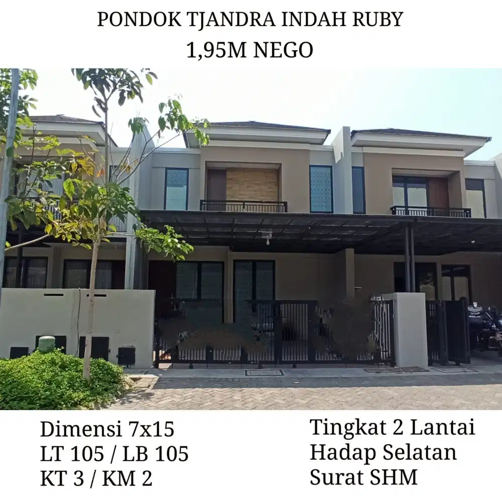 Pondok Tjandra Indah Ruby Siwalankerto Rungkut Petra Griyo Mapan Sentosa SHM