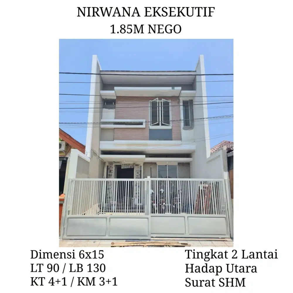 Rumah Nirwana Eksekutif Surabaya Timur SHM dkt Baruk Gununganyar Nginden Rungkut