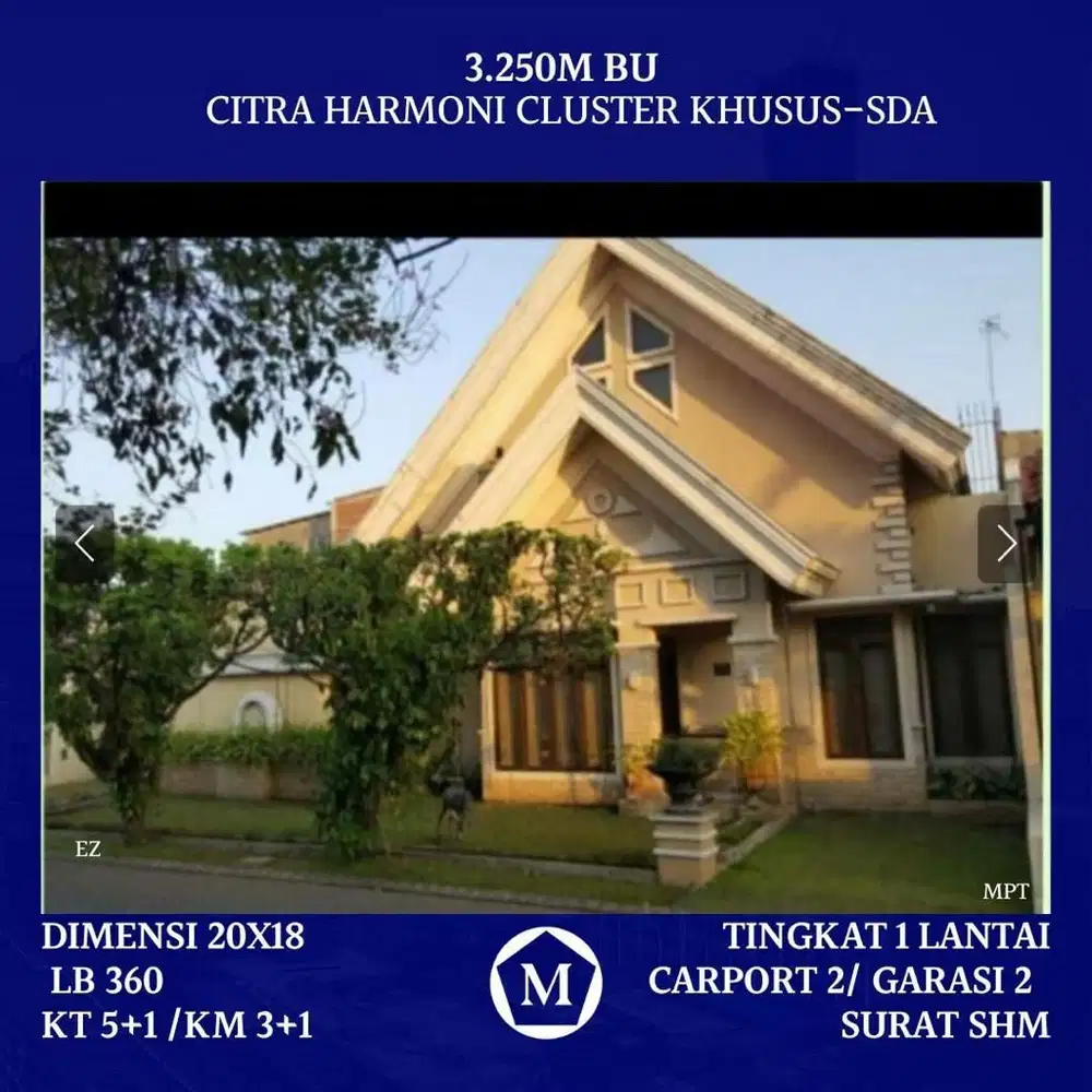 Rumah Minimalis SHM Citra Harmoni Sidoarjo JUAL BU Strategis