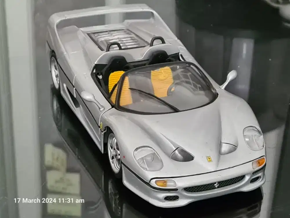 Diecast Maisto 1:18 Ferrari F50 Spyder Convertible Silver Loose Rare