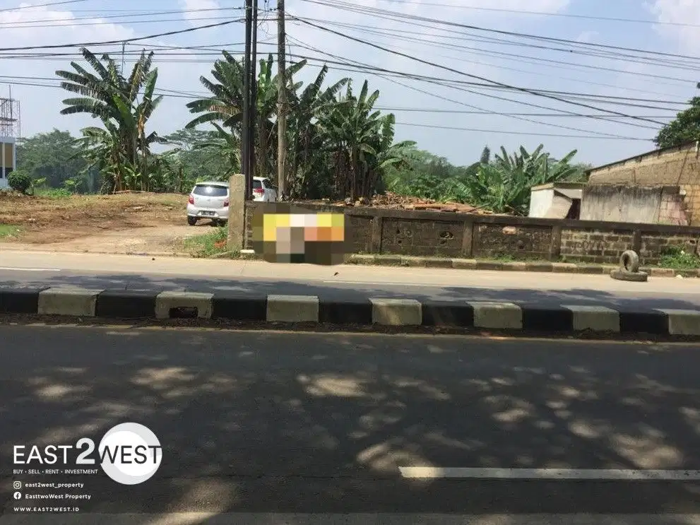 Jual Kavling Komersil Jalan Raya Parung Bogor Lokasi Ramai Sangat Strategis