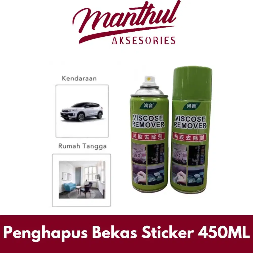 Sticker Remover Spray Penghapus Bekas Sticker 450ML Cat Penghilang Bek
