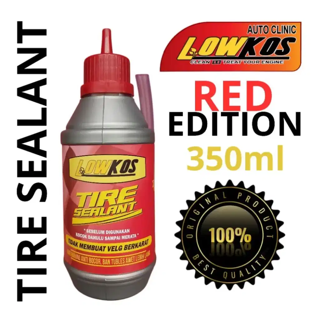 LOWKOS Cairan Tambal Ban Tubeless Tubles Motor 350ml anti bocor
