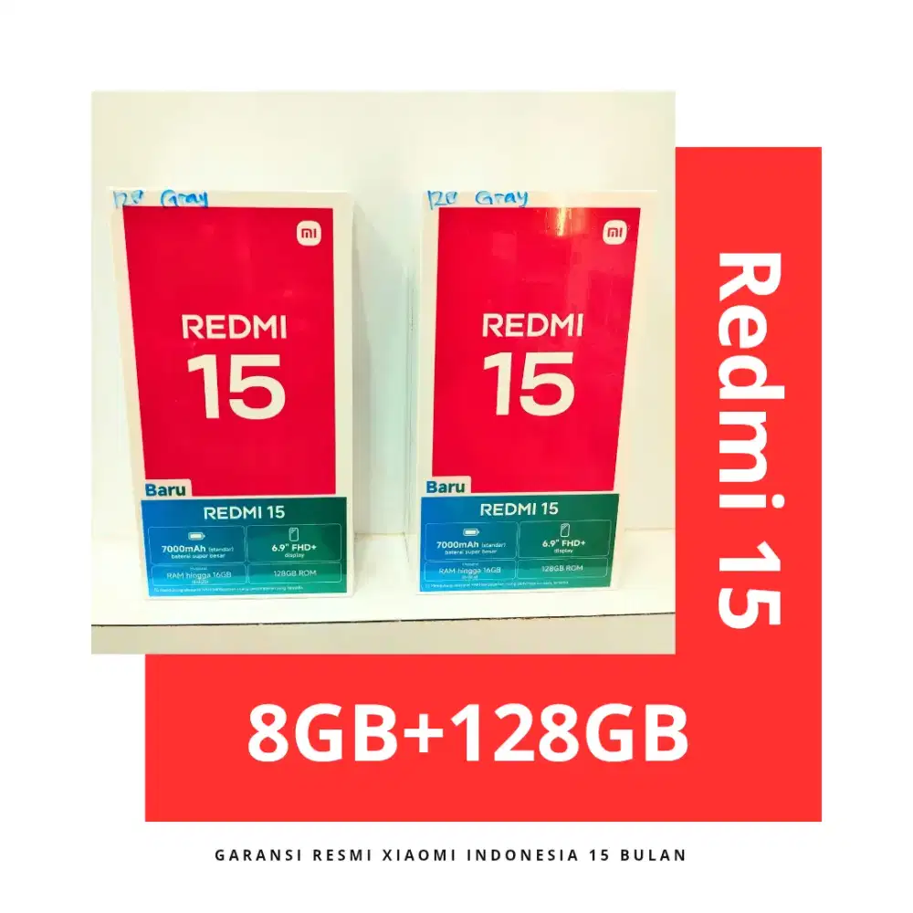 Redmi 15 Garansi Resmi Indonesia 15 Bulan.