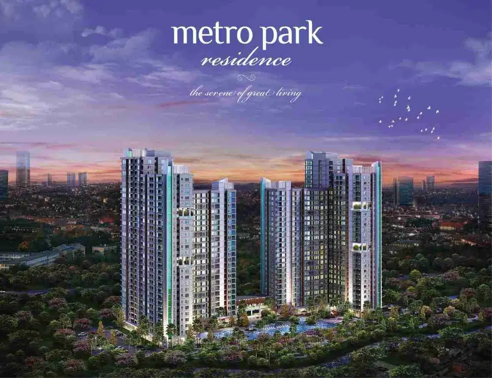 Dijual : Apartemen 2BR di Metro Park Residence, Jakarta Barat