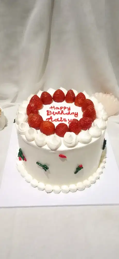 Kue ulang tahun Korea strawberry snow