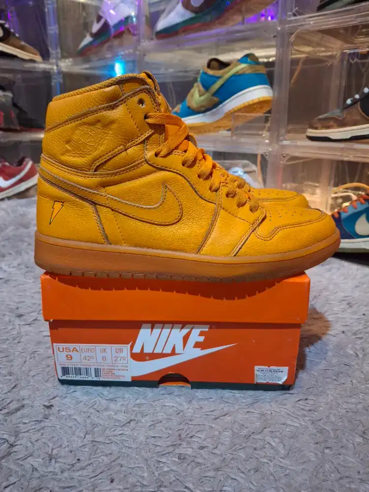 AIR JORDAN 1 RETRO HIGH GATORADE ORANGE PEEL VNDS SIZE 42.5 ORIGINAL