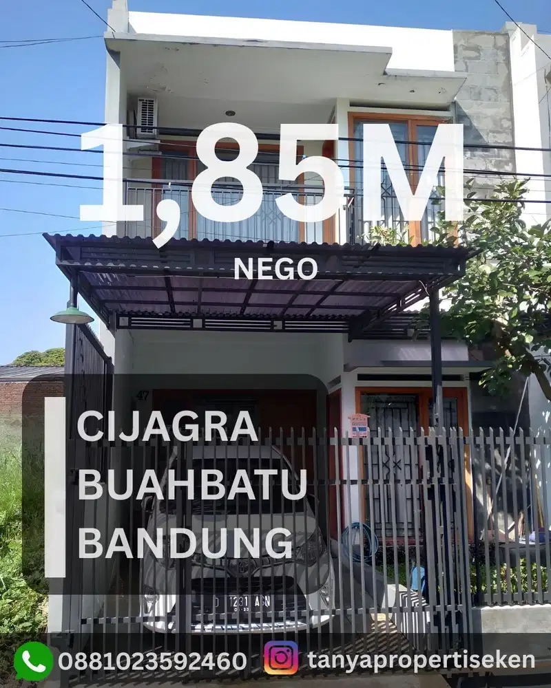JUAL CEPAT RUMAH SIAP HUNI TERAWAT SEMI FURNISHED  DI CIJAGRA BUAHBATU BANDUNG