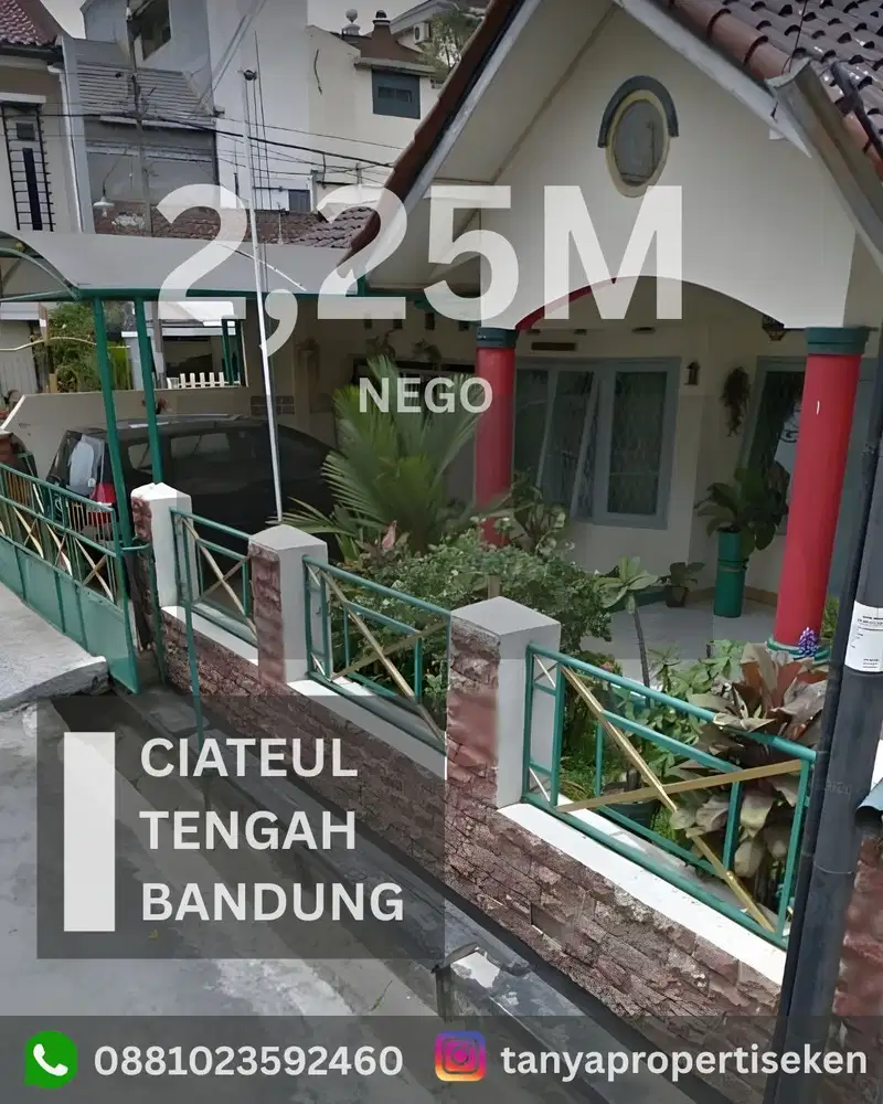 JUAL CEPAT RUMAH HITUNG TANAH SAJA SUPER STRATEGIS DI CIATEUL TENGAH BANDUNG