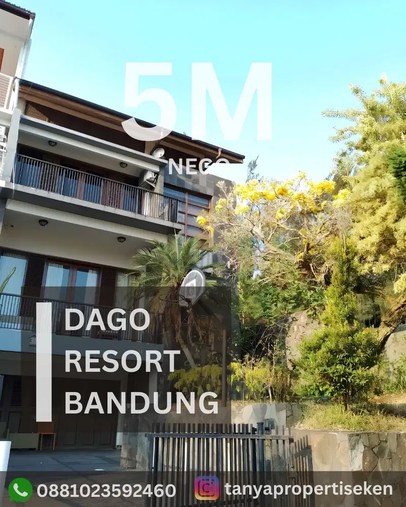 JUAL CEPAT RUMAH MURAH  SIAP HUNI VIEW KOTA BANDUNG DI DAGO RESORT BANDUNG