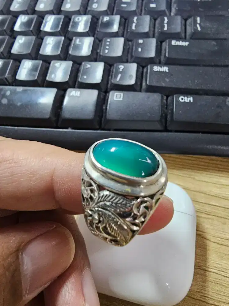 Bacan doko kantoran + perak ukir