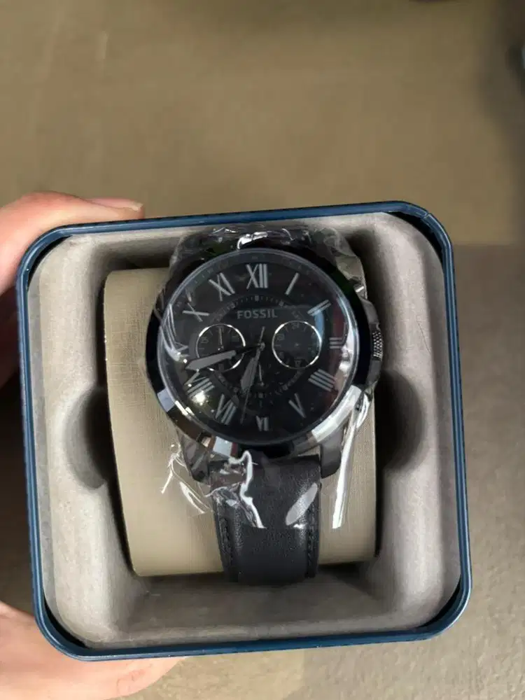 Jam Tangan Pria FOSSIL ORIGINAL Chronograph Black, !NEW BARU! dpt gift