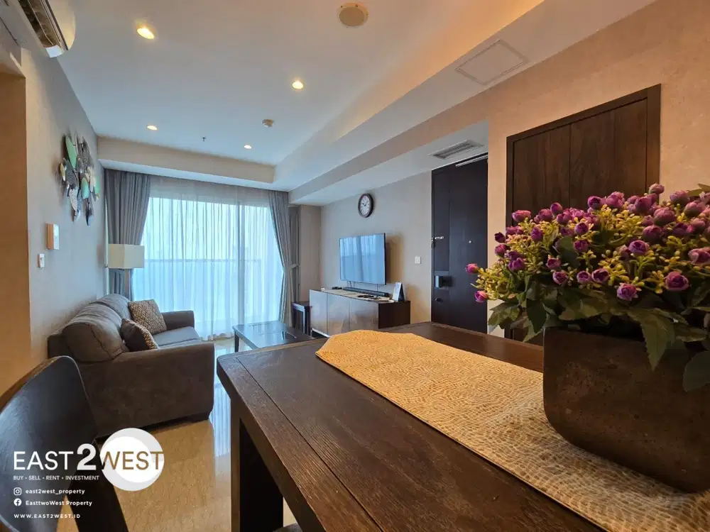 Sewa Apartemen Branz BSD 2 Kamar Tidur Lantai 18 Fully Furnished Premium