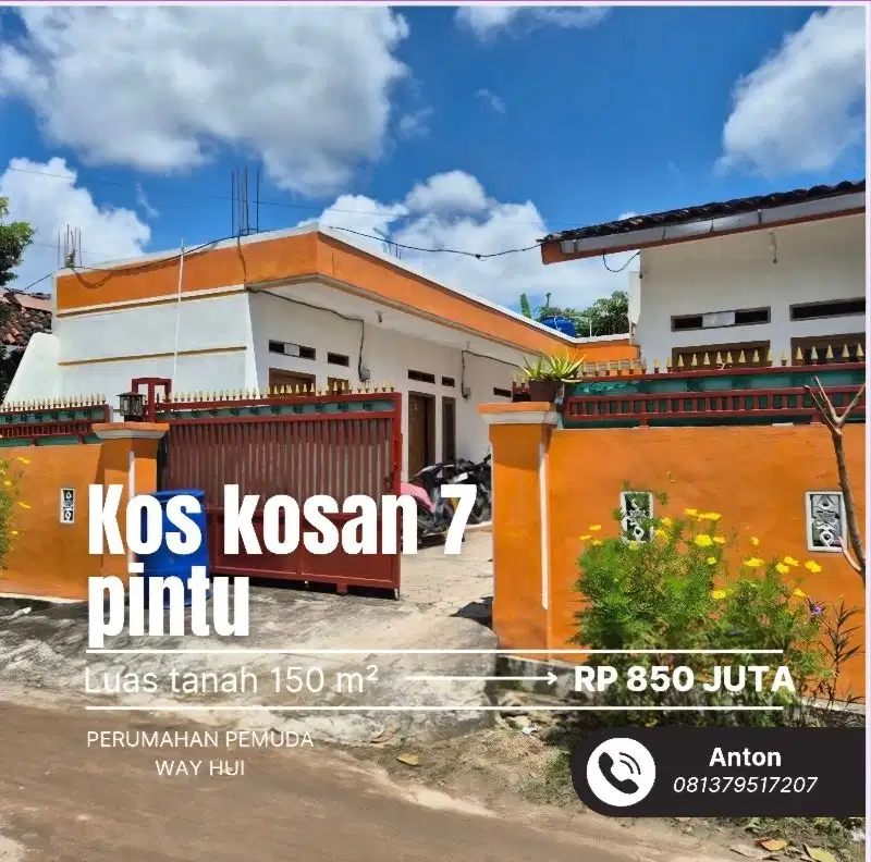 KOS KOSAN DJ JUAL DEKAT KAMPUS ITERA