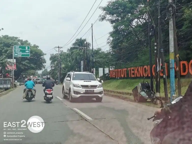 Dijual Bangunan Komersial Hitung Tanah Jalan Raya Puspitek Tangerang Selatan Murah Lokasi Sangat Strategis