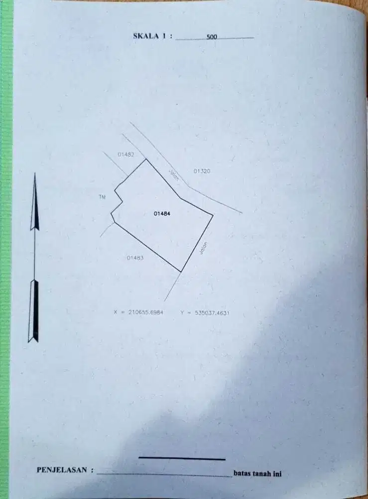 Pemandangan laut, Tanah SHM 4,5 are di jual cepat Rp 400 Juta global/n