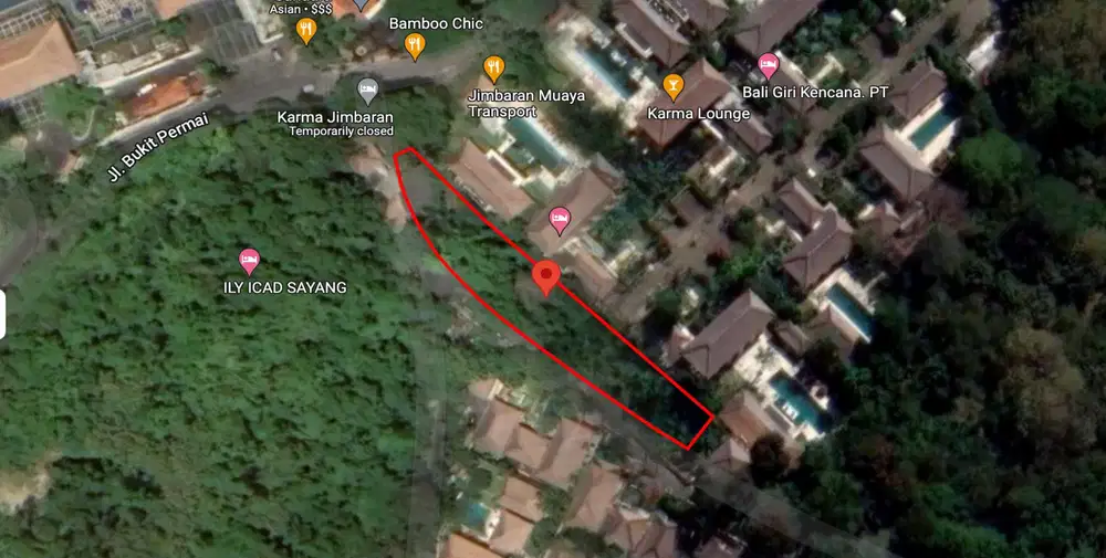 Di jual tanah1200 Sqm 2M/are dekat pantai Jimbaran