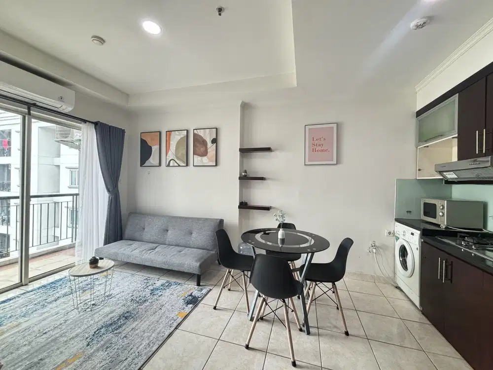 Dijual 2 Kamar Apartemen City Home MOI Furnish Murah Bersih Rapih