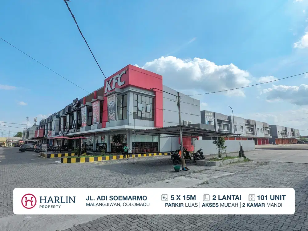 [Disewakan] Ruko 2 lt Jalan Adi Soemarmo, Colomadu