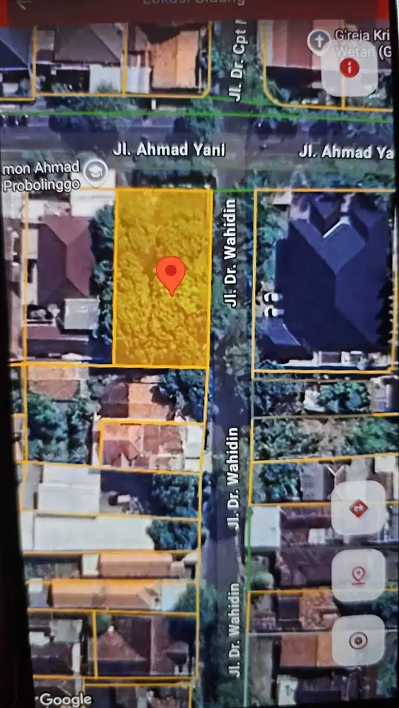 Dikontrakkan Tanah Murah di Pusat kota probolinggo