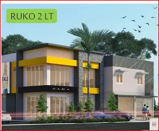 Dijual ruko 2 lt New Green Hill 2 HOEK selangkah dari MERR Surabaya