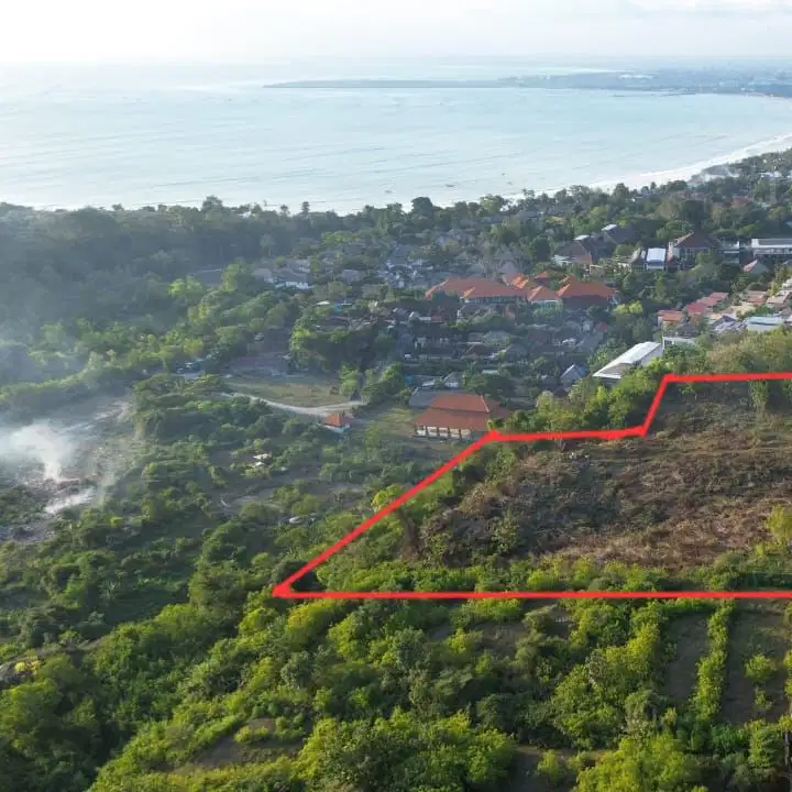 Tanah pemandangan laut dan airport dijual