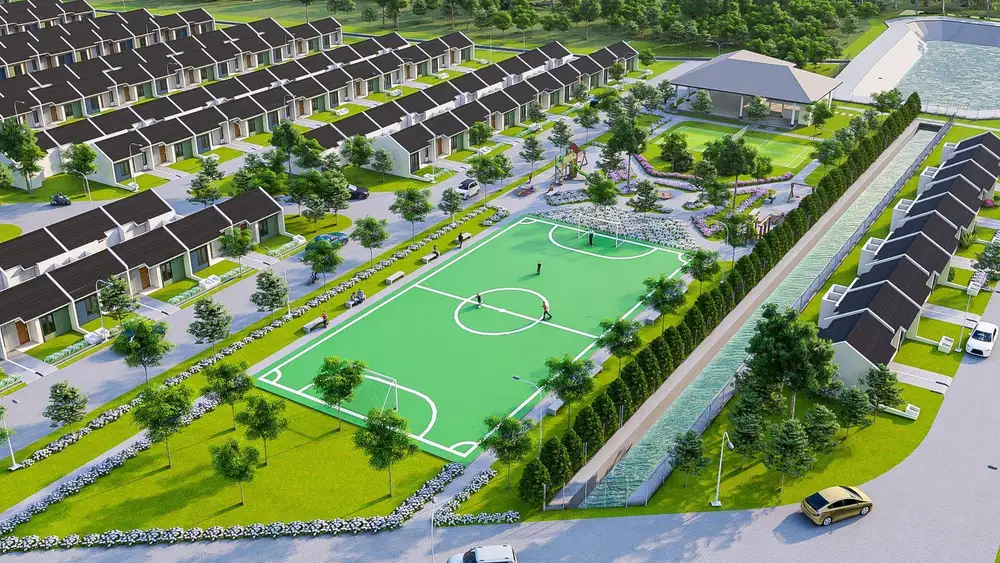 Rumah subsidi dekat Stasiun, cicilan flat 1jt