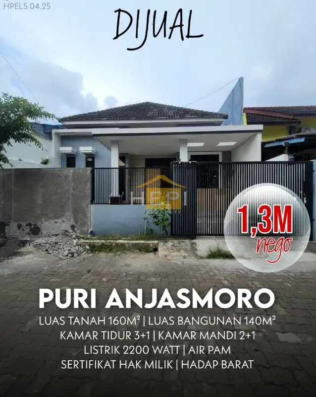 Puri Anjasmoro Semarang Barat Rumah Ready Stock Baru Gress