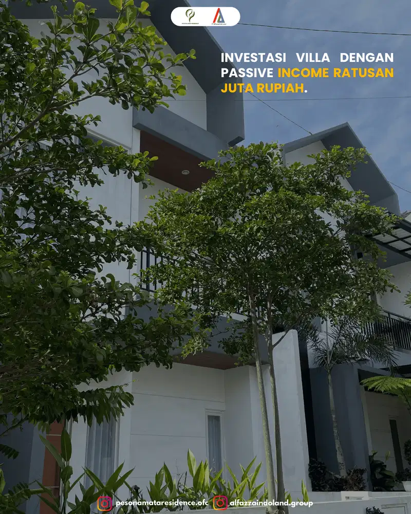 Rumah Villa 2 Lantai Modern View Indah dan Cantik dengan Private Pool