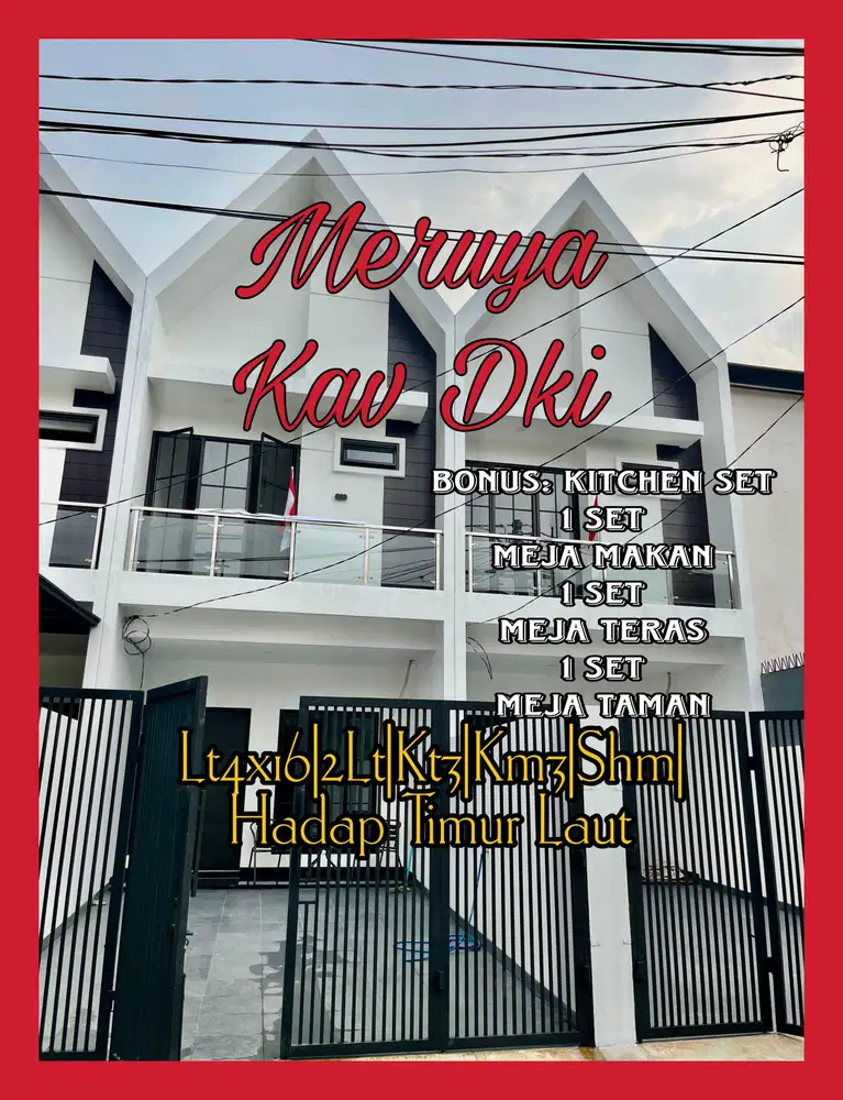 Wilson Rumah scandinavian dalam komplek di meruya utara