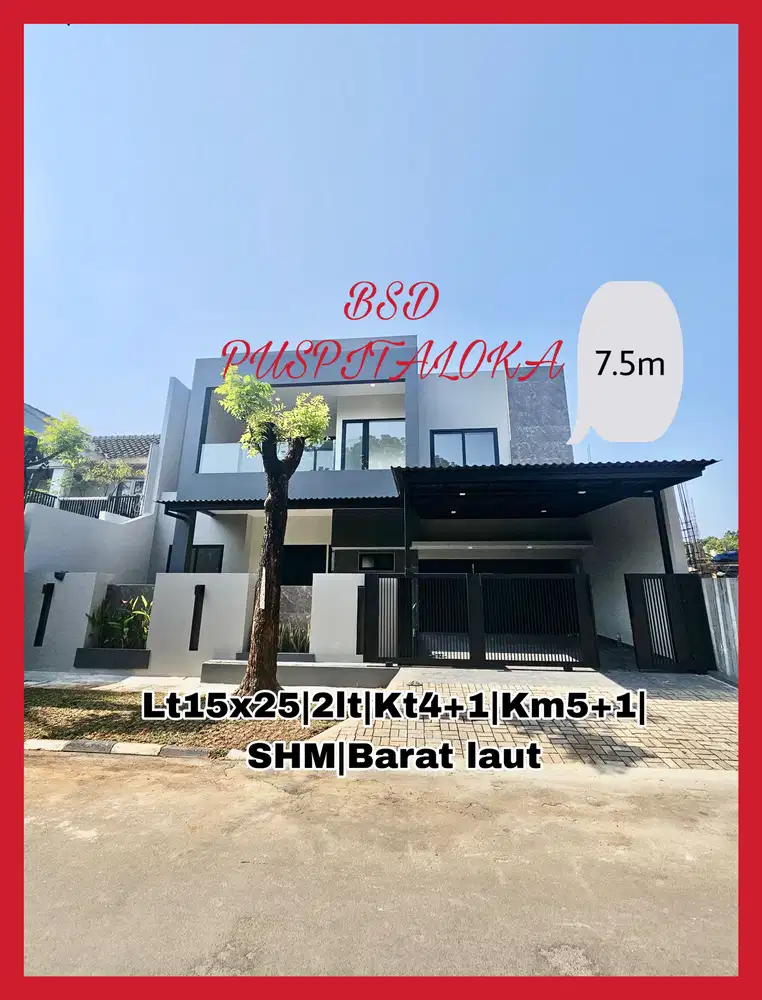 Wilson Rumah baru di bsd city uk 15x25