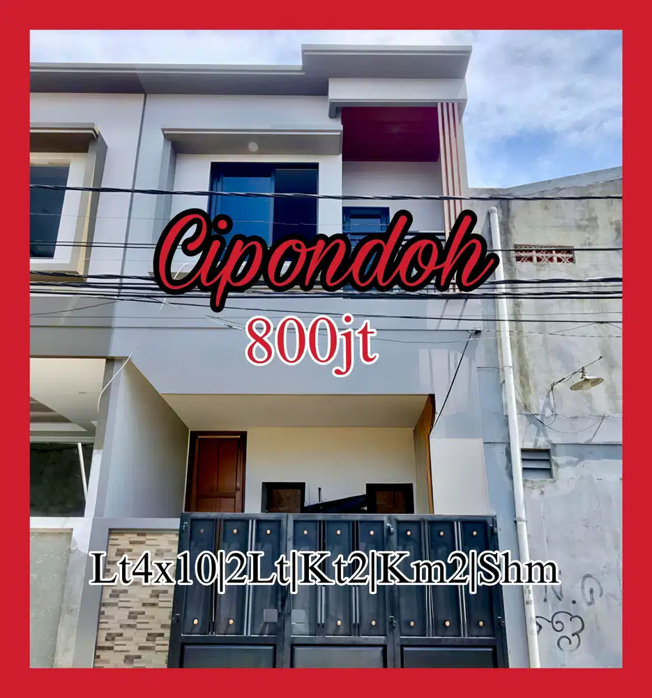 Wilson Rumah baru uk 4x10 lokasi bagus di cipondoh makmur
