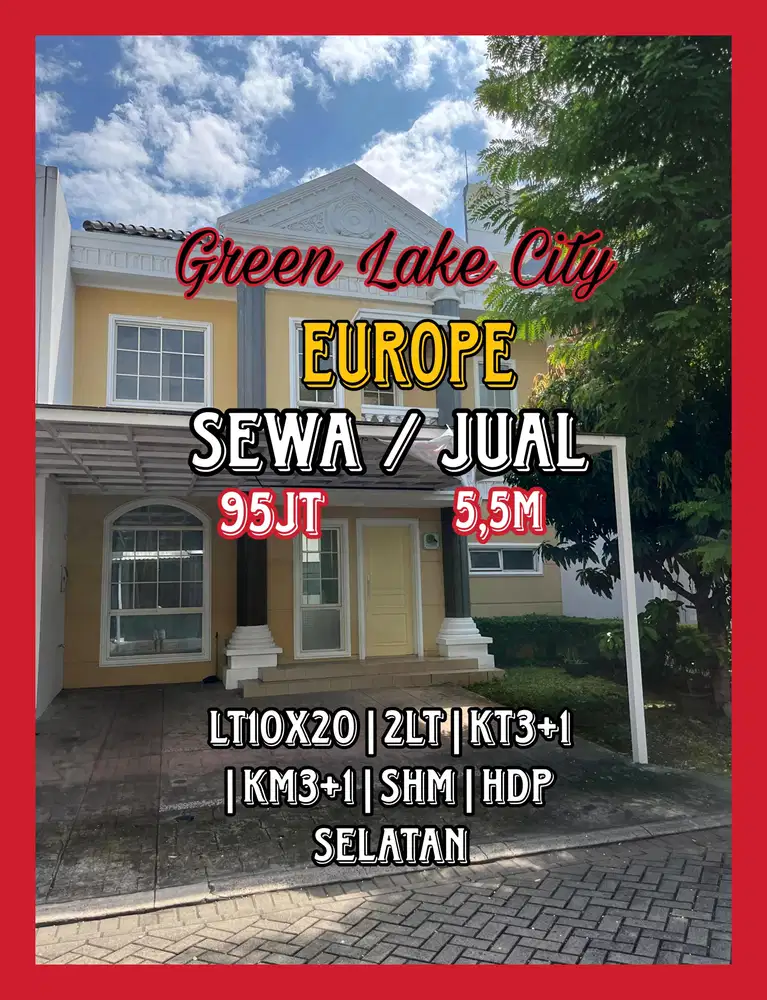 Wilson Disewakan rumah green lake city uk 10x20