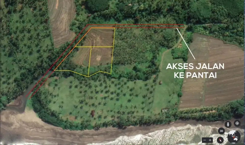 TERMURAH! TANAH SISI PANTAI DI TABANAN