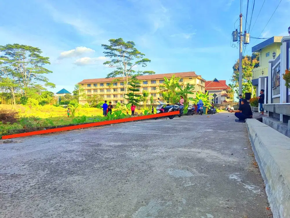 Jarak 20 meter ke Kampus UII Tanah Dijual Dekat UII Kaliurang