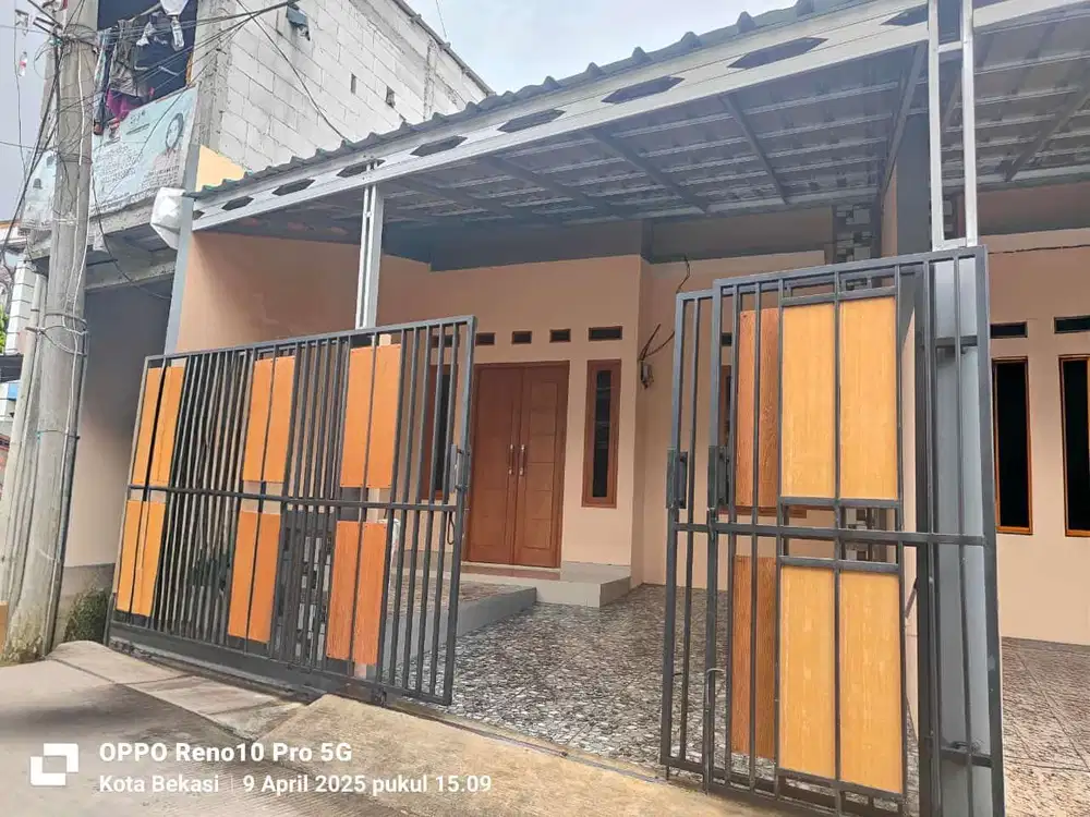 Rumah Baru Siap Huni Dekat Stasiun Akses Mobil di Bintara Bekasi