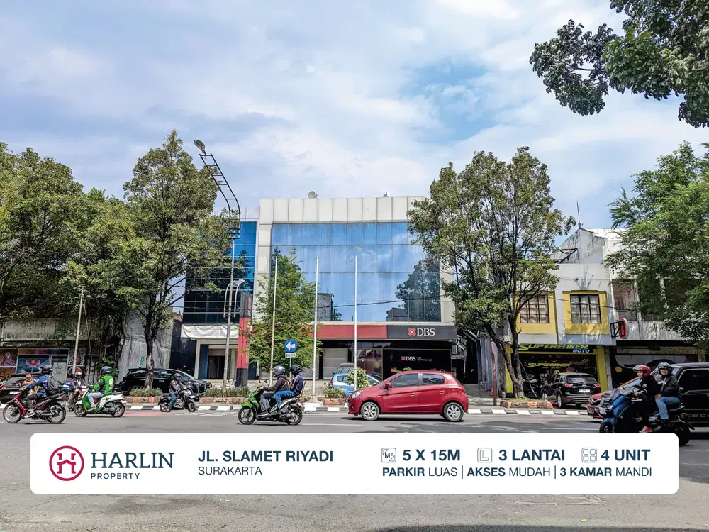 [Disewakan] Ruko 3 lt Jalan Slamet Riyadi, Solo