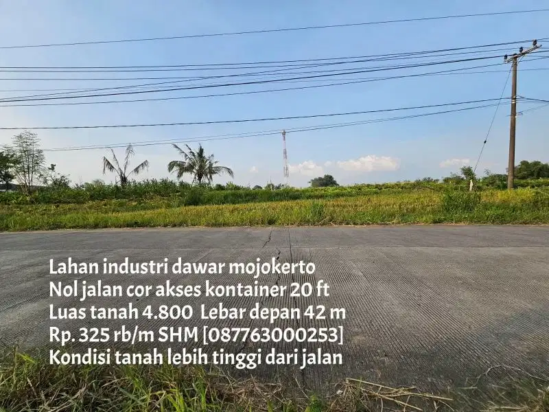Lahan industri termurah mojokerto