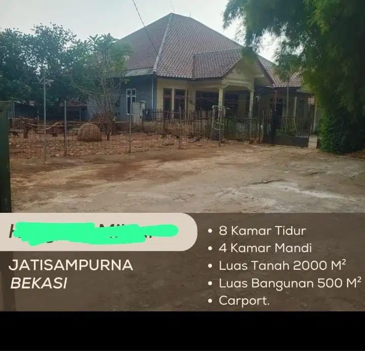 Rumah Dengan Tanah Sangat Luas Di Kranggan