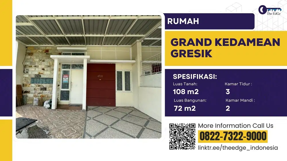 Turun Harga  650 juta ke 525 Juta Rumah Grand Kedamean Gresik