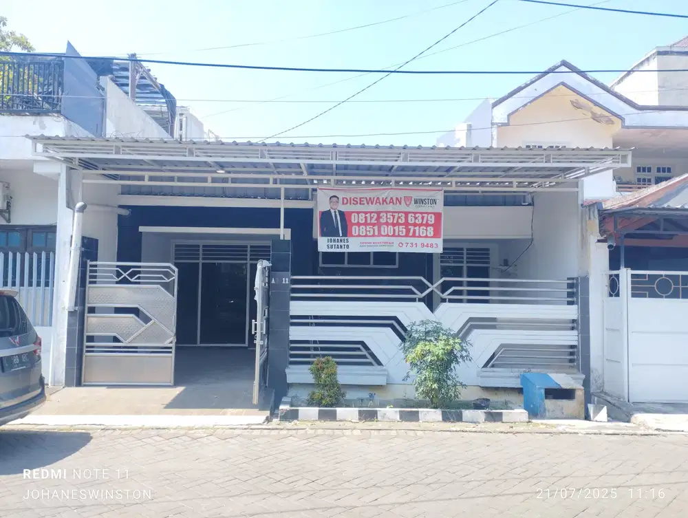 Rumah Sewa Darmo Indah Barat Strategis Siap Huni