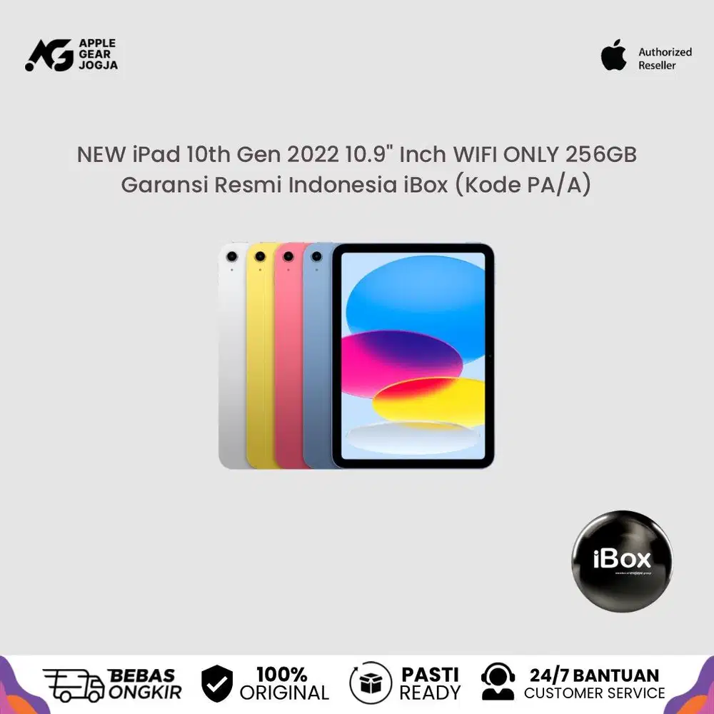 (iBox) Apple New iPad Gen 10 64GB WiFi Only Garansi Resmi Indonesia