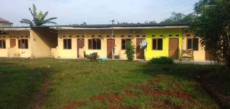 dijual tanah darat 924mt bonus bangunan kontrakan 9pintu